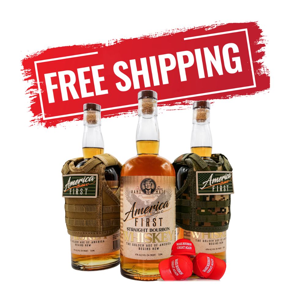 America First Straight Bourbon Whiskey Collectors Edition 3-Pack