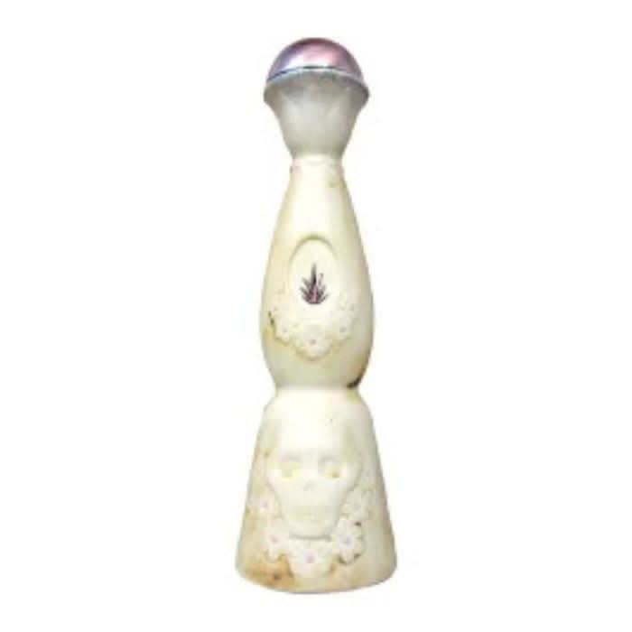 Clase Azul Día de Muertos 2020 Edition Silver Top Tequila bottle, handcrafted with intricate designs celebrating Día de Muertos, showcasing its premium quality and limited edition.
