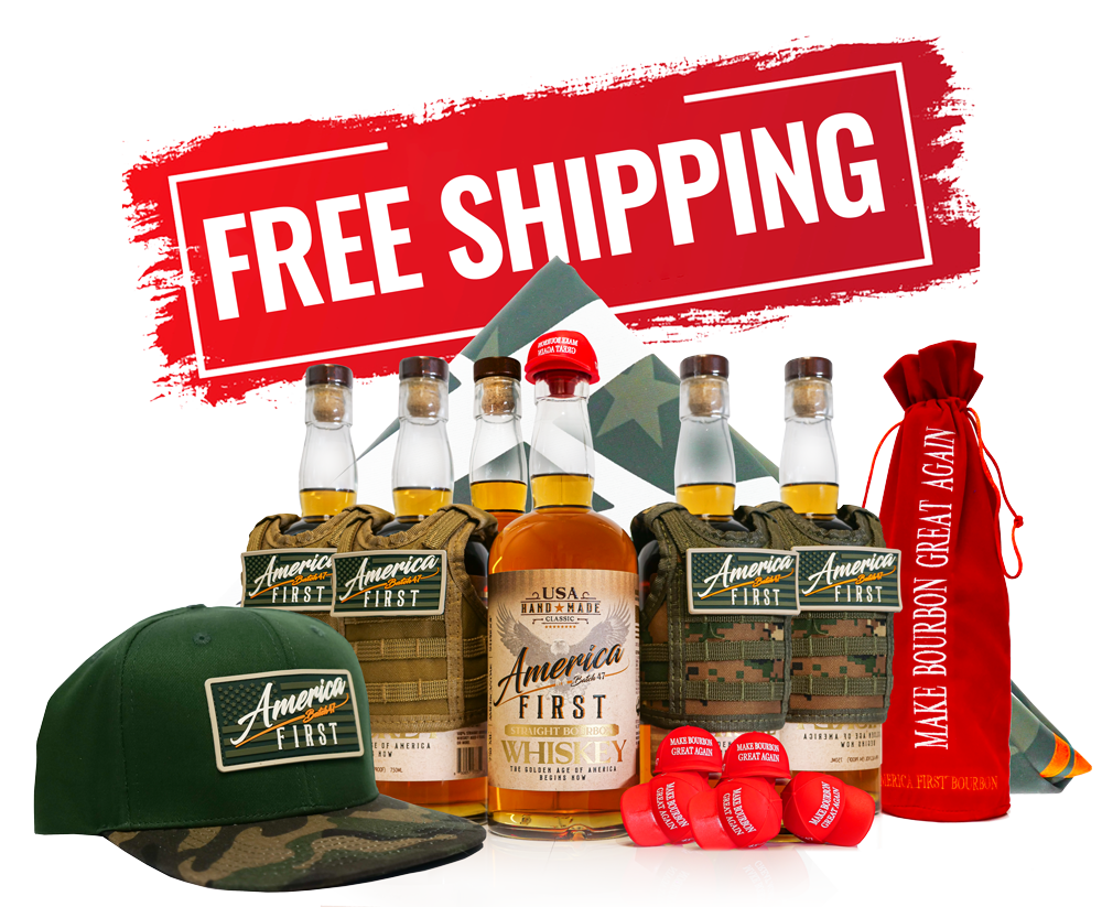 America First Straight Bourbon Whiskey 6 Pack