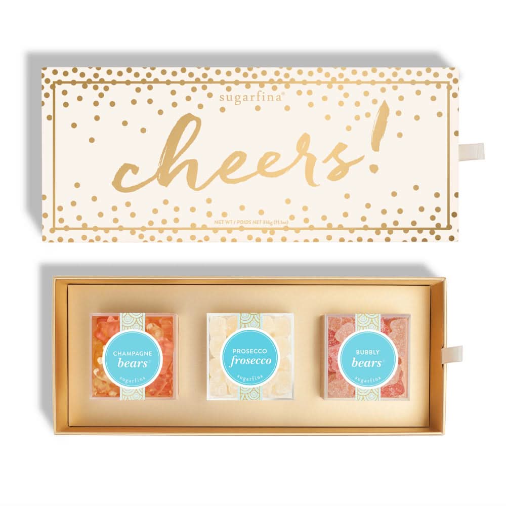 Sugarfina Cheers 3pc Candy Bento Box Preset