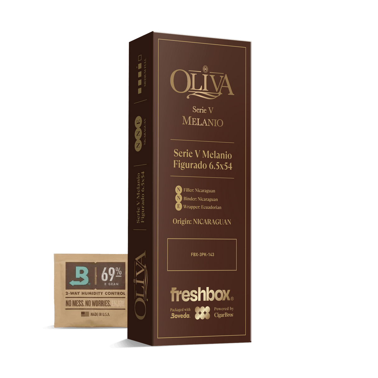 Oliva Serie V Melanio Figurado 6.5x54 FreshBox | 3-Pack