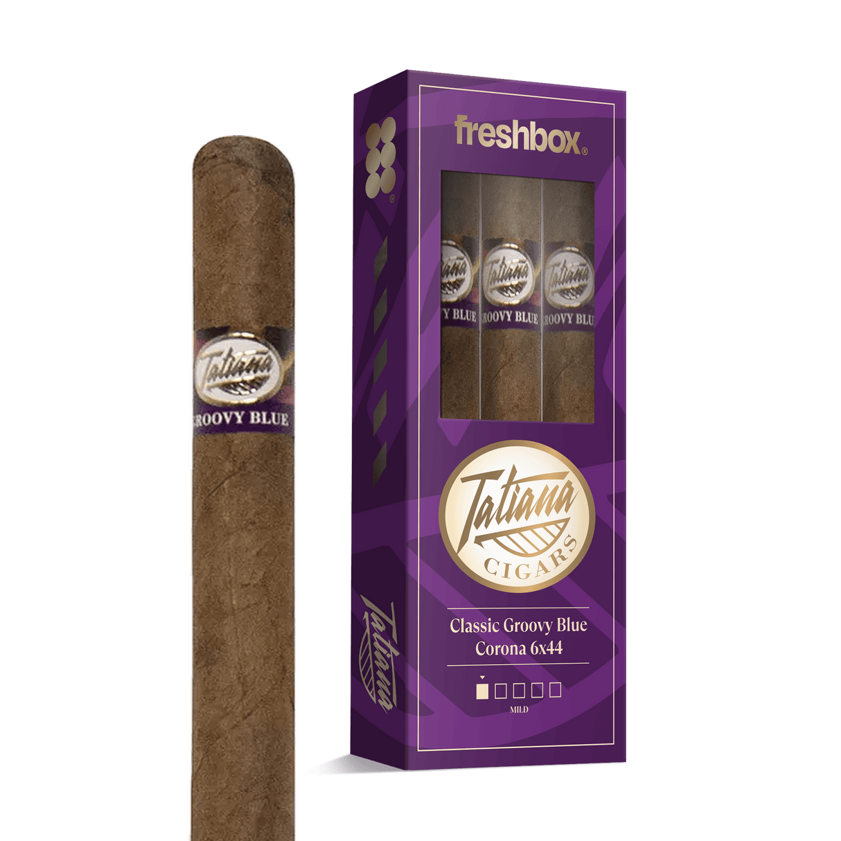 Tatiana Classic Groovy Blue Corona 6x44 FreshBox | 3-Pack