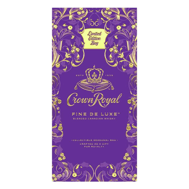 Crown Royal Fine De Luxe Limited Edition Holiday Bag Whiskey