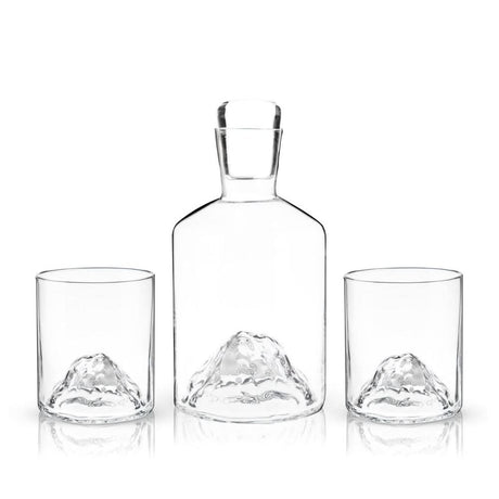 Mountain Decanter and Tumblers