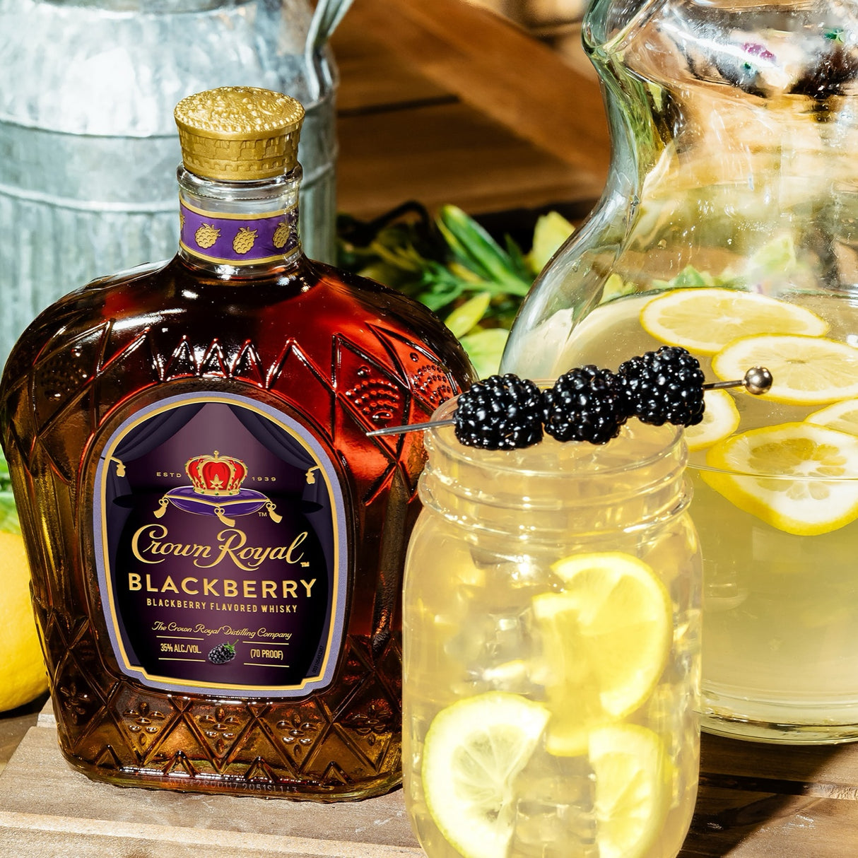 Crown Royal Blackberry Flavored Canadian Whisky 3 Pack