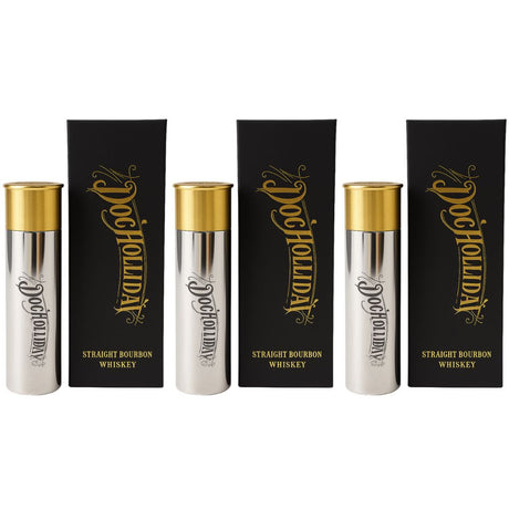 Doc Holliday Straight Bourbon Whiskey 100mL Shotgun Shell Limited Edition 3-Pack