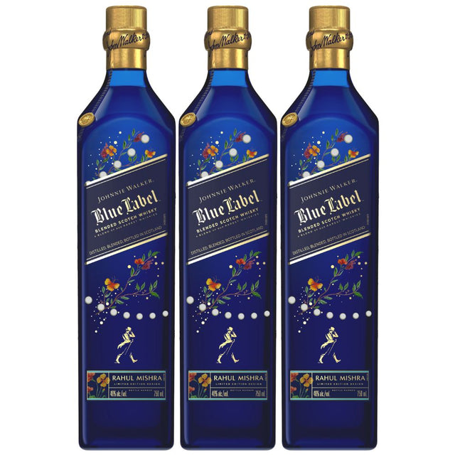 Johnnie Walker Blue Label X Diwali Limited Edition by Rahul Mishra 3 Pack