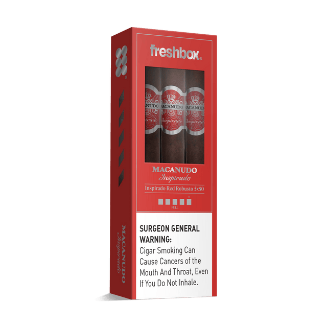 Macanudo Inspirado Red Robusto 5x50 FreshBox | Cigar 3-Pack