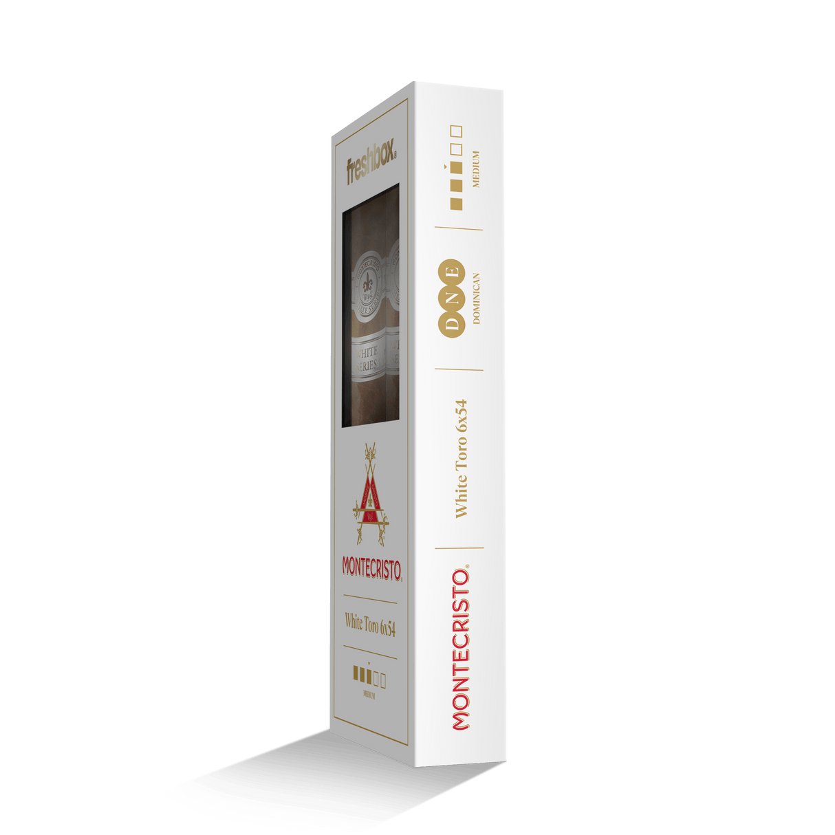 Monte Cristo White Toro 6x54 FreshBox | 3-Pack