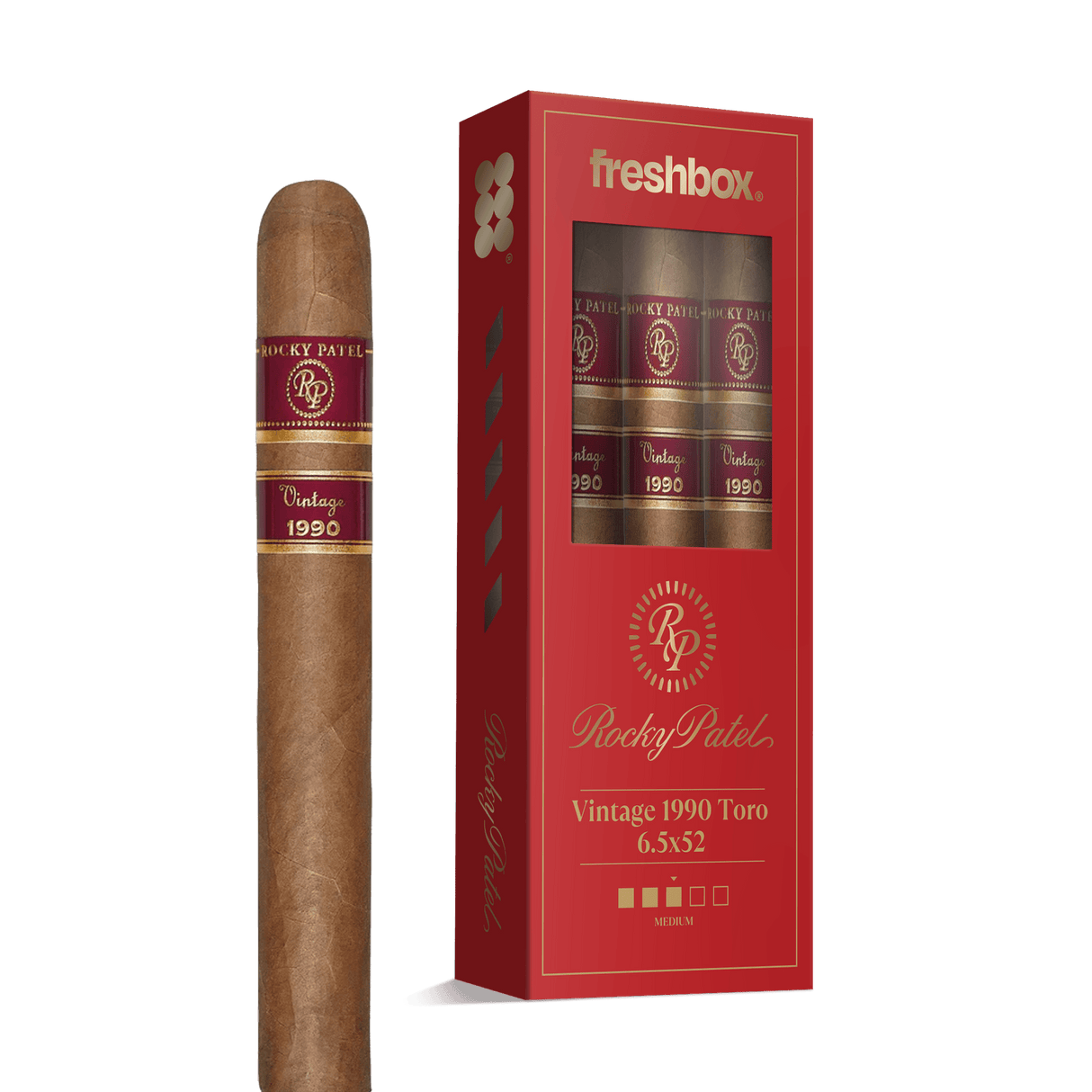 Rocky Patel Vintage 1990 Toro 6.5x52 FreshBox | 3-Pack